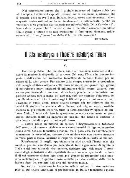 Finanza e industria italiana rassegna bimensile del movimento economico nazionale