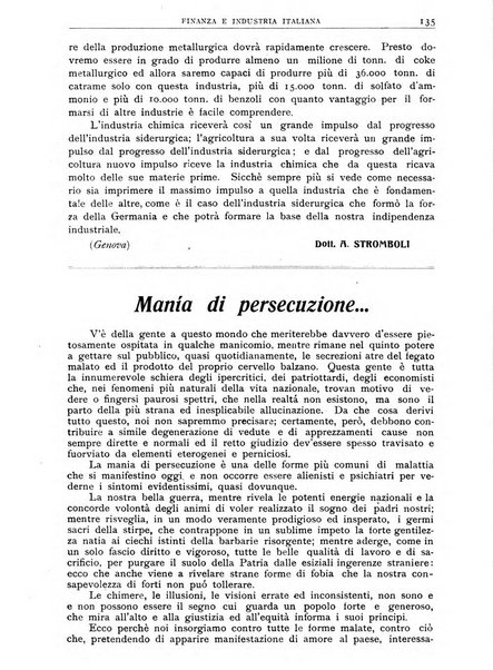 Finanza e industria italiana rassegna bimensile del movimento economico nazionale