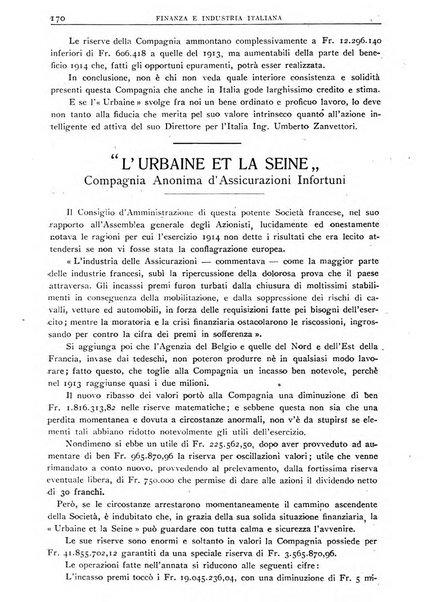 Finanza e industria italiana rassegna bimensile del movimento economico nazionale
