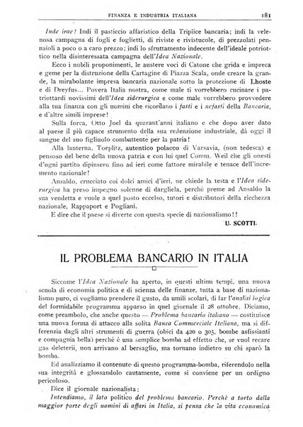 Finanza e industria italiana rassegna bimensile del movimento economico nazionale