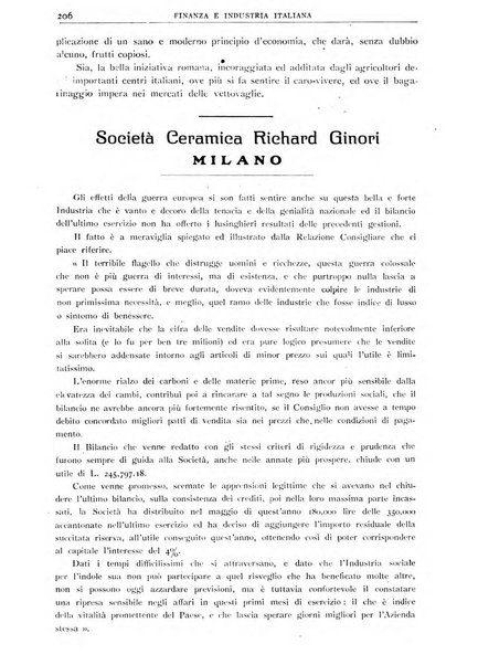 Finanza e industria italiana rassegna bimensile del movimento economico nazionale