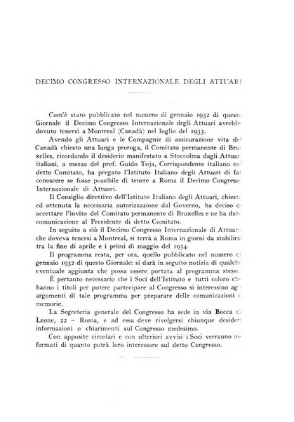 Giornale dell'Istituto italiano degli attuari