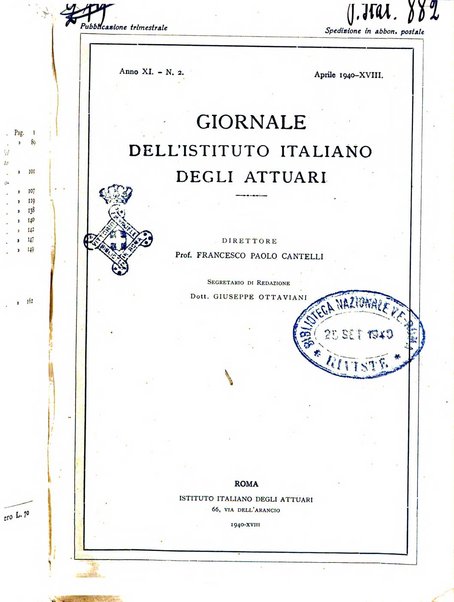 Giornale dell'Istituto italiano degli attuari