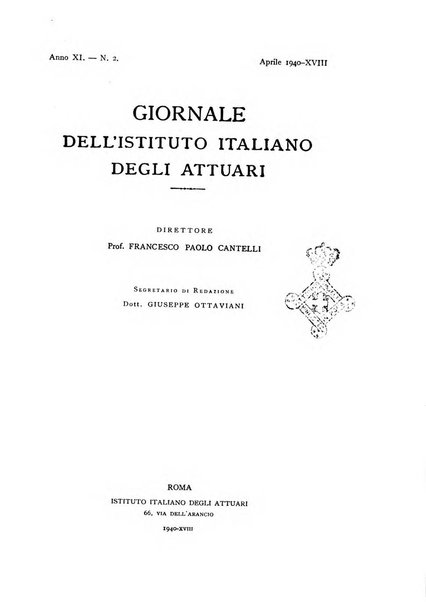 Giornale dell'Istituto italiano degli attuari