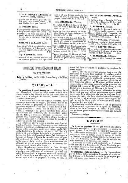 Giornale della libreria della tipografia e delle arti e industrie affini supplemento alla Bibliografia italiana, pubblicato dall'Associazione tipografico-libraria italiana