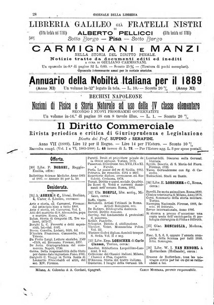 Giornale della libreria della tipografia e delle arti e industrie affini supplemento alla Bibliografia italiana, pubblicato dall'Associazione tipografico-libraria italiana