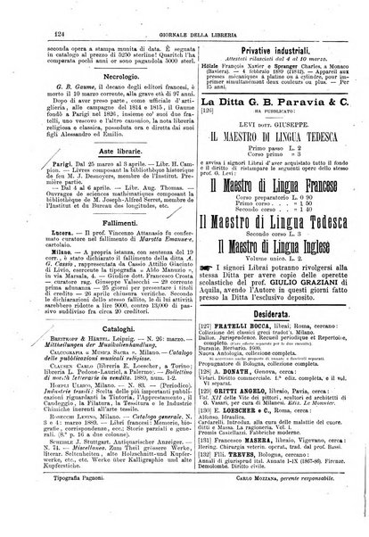 Giornale della libreria della tipografia e delle arti e industrie affini supplemento alla Bibliografia italiana, pubblicato dall'Associazione tipografico-libraria italiana