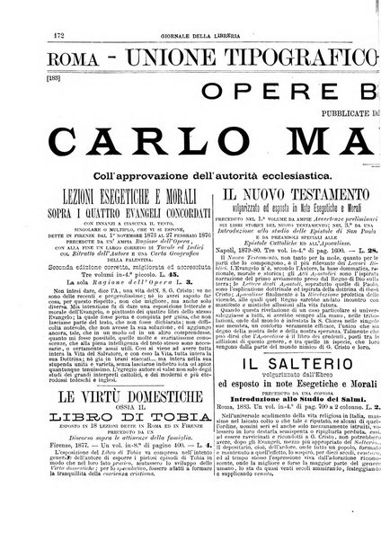 Giornale della libreria della tipografia e delle arti e industrie affini supplemento alla Bibliografia italiana, pubblicato dall'Associazione tipografico-libraria italiana