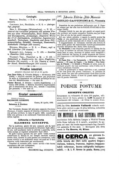 Giornale della libreria della tipografia e delle arti e industrie affini supplemento alla Bibliografia italiana, pubblicato dall'Associazione tipografico-libraria italiana