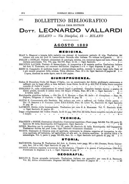 Giornale della libreria della tipografia e delle arti e industrie affini supplemento alla Bibliografia italiana, pubblicato dall'Associazione tipografico-libraria italiana