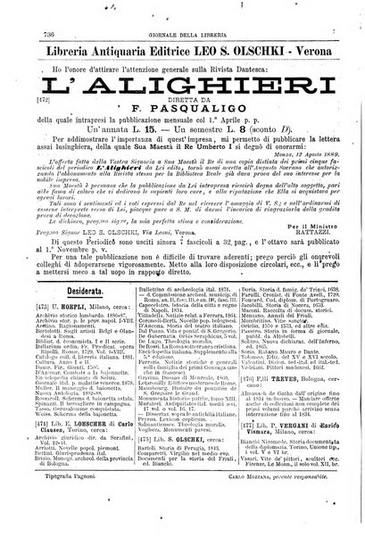 Giornale della libreria della tipografia e delle arti e industrie affini supplemento alla Bibliografia italiana, pubblicato dall'Associazione tipografico-libraria italiana