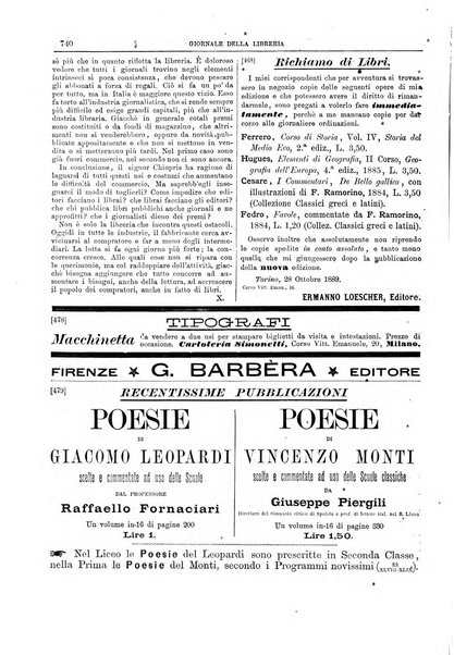 Giornale della libreria della tipografia e delle arti e industrie affini supplemento alla Bibliografia italiana, pubblicato dall'Associazione tipografico-libraria italiana