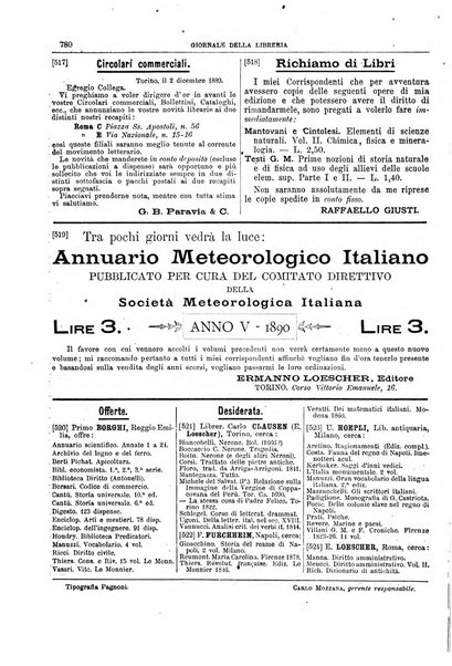 Giornale della libreria della tipografia e delle arti e industrie affini supplemento alla Bibliografia italiana, pubblicato dall'Associazione tipografico-libraria italiana