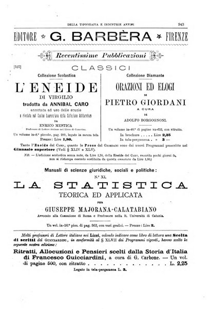 Giornale della libreria della tipografia e delle arti e industrie affini supplemento alla Bibliografia italiana, pubblicato dall'Associazione tipografico-libraria italiana