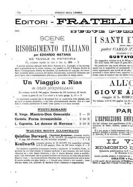 Giornale della libreria della tipografia e delle arti e industrie affini supplemento alla Bibliografia italiana, pubblicato dall'Associazione tipografico-libraria italiana