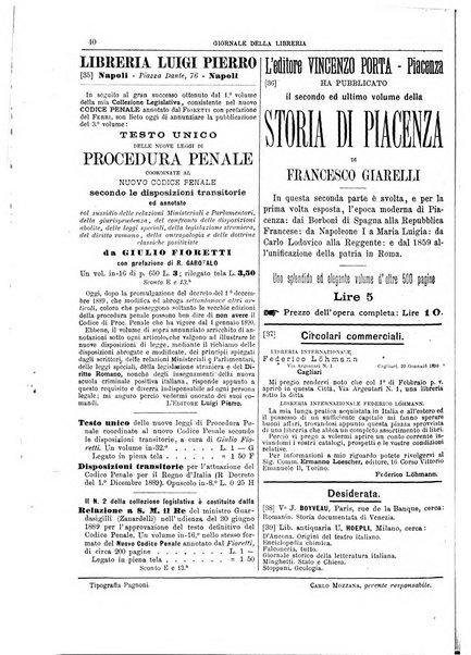 Giornale della libreria della tipografia e delle arti e industrie affini supplemento alla Bibliografia italiana, pubblicato dall'Associazione tipografico-libraria italiana