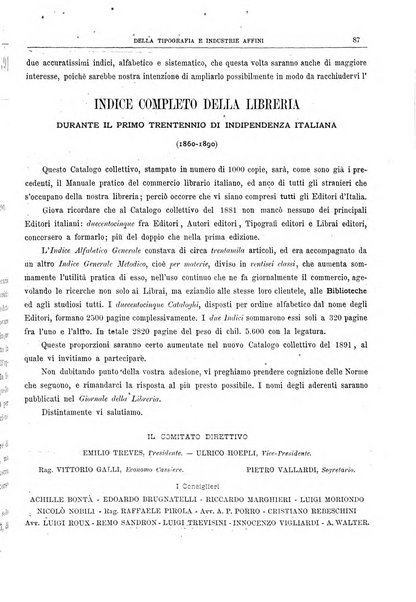 Giornale della libreria della tipografia e delle arti e industrie affini supplemento alla Bibliografia italiana, pubblicato dall'Associazione tipografico-libraria italiana