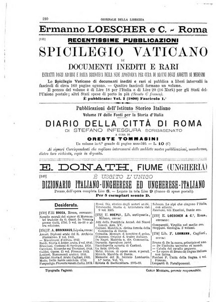 Giornale della libreria della tipografia e delle arti e industrie affini supplemento alla Bibliografia italiana, pubblicato dall'Associazione tipografico-libraria italiana