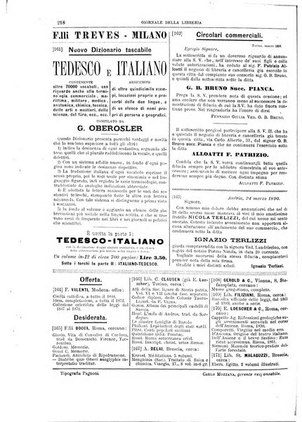 Giornale della libreria della tipografia e delle arti e industrie affini supplemento alla Bibliografia italiana, pubblicato dall'Associazione tipografico-libraria italiana