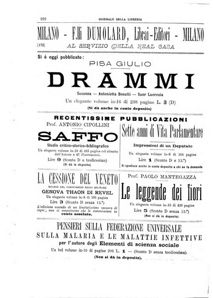 Giornale della libreria della tipografia e delle arti e industrie affini supplemento alla Bibliografia italiana, pubblicato dall'Associazione tipografico-libraria italiana