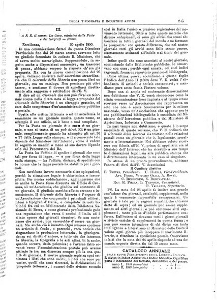 Giornale della libreria della tipografia e delle arti e industrie affini supplemento alla Bibliografia italiana, pubblicato dall'Associazione tipografico-libraria italiana