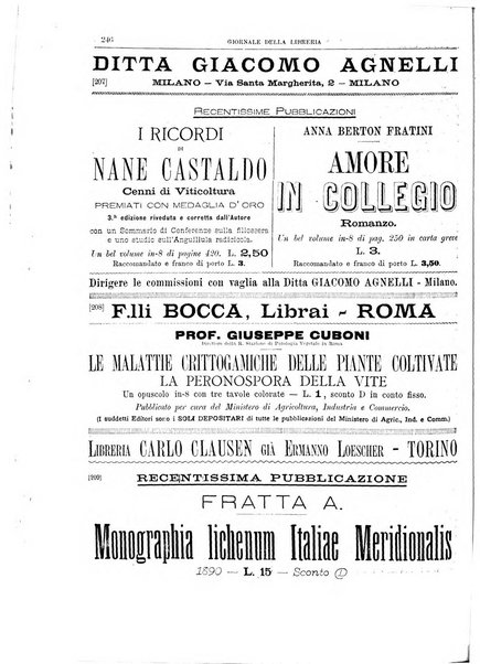 Giornale della libreria della tipografia e delle arti e industrie affini supplemento alla Bibliografia italiana, pubblicato dall'Associazione tipografico-libraria italiana