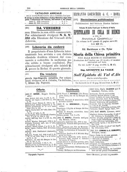 Giornale della libreria della tipografia e delle arti e industrie affini supplemento alla Bibliografia italiana, pubblicato dall'Associazione tipografico-libraria italiana