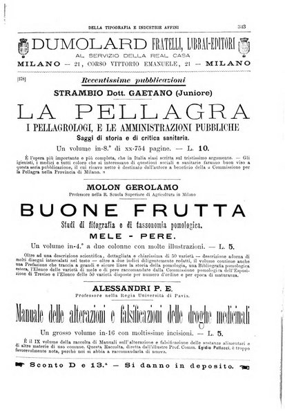 Giornale della libreria della tipografia e delle arti e industrie affini supplemento alla Bibliografia italiana, pubblicato dall'Associazione tipografico-libraria italiana