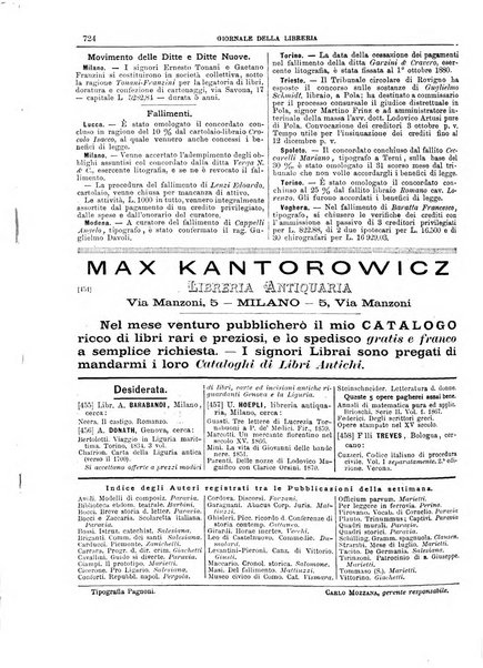 Giornale della libreria della tipografia e delle arti e industrie affini supplemento alla Bibliografia italiana, pubblicato dall'Associazione tipografico-libraria italiana