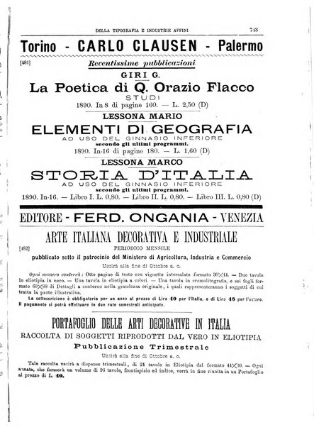 Giornale della libreria della tipografia e delle arti e industrie affini supplemento alla Bibliografia italiana, pubblicato dall'Associazione tipografico-libraria italiana