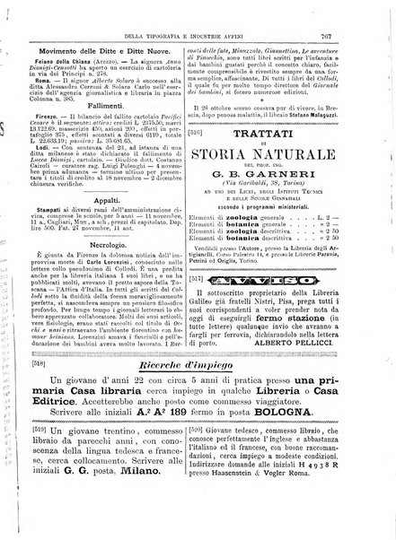 Giornale della libreria della tipografia e delle arti e industrie affini supplemento alla Bibliografia italiana, pubblicato dall'Associazione tipografico-libraria italiana