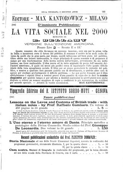 Giornale della libreria della tipografia e delle arti e industrie affini supplemento alla Bibliografia italiana, pubblicato dall'Associazione tipografico-libraria italiana