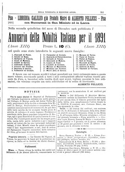 Giornale della libreria della tipografia e delle arti e industrie affini supplemento alla Bibliografia italiana, pubblicato dall'Associazione tipografico-libraria italiana