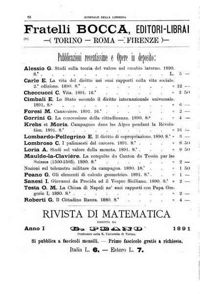 Giornale della libreria della tipografia e delle arti e industrie affini supplemento alla Bibliografia italiana, pubblicato dall'Associazione tipografico-libraria italiana