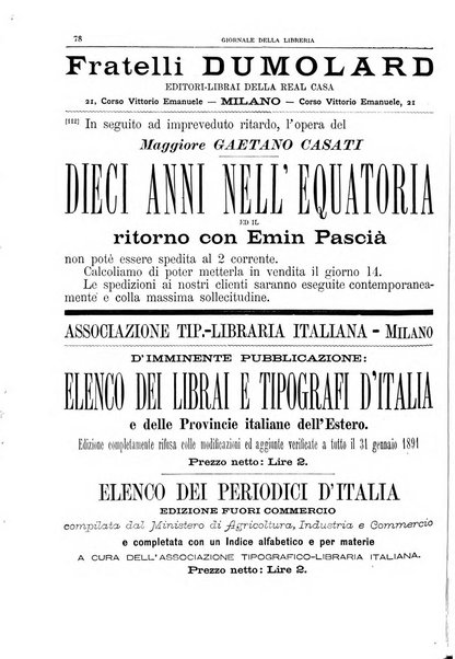 Giornale della libreria della tipografia e delle arti e industrie affini supplemento alla Bibliografia italiana, pubblicato dall'Associazione tipografico-libraria italiana