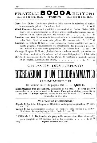 Giornale della libreria della tipografia e delle arti e industrie affini supplemento alla Bibliografia italiana, pubblicato dall'Associazione tipografico-libraria italiana