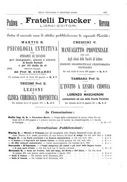 Giornale della libreria della tipografia e delle arti e industrie affini supplemento alla Bibliografia italiana, pubblicato dall'Associazione tipografico-libraria italiana