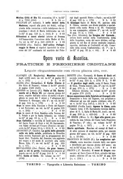 Giornale della libreria della tipografia e delle arti e industrie affini supplemento alla Bibliografia italiana, pubblicato dall'Associazione tipografico-libraria italiana