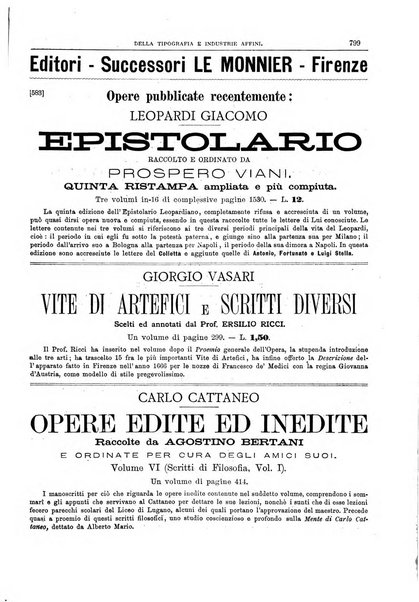 Giornale della libreria della tipografia e delle arti e industrie affini supplemento alla Bibliografia italiana, pubblicato dall'Associazione tipografico-libraria italiana