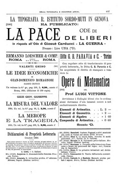 Giornale della libreria della tipografia e delle arti e industrie affini supplemento alla Bibliografia italiana, pubblicato dall'Associazione tipografico-libraria italiana