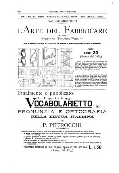 Giornale della libreria della tipografia e delle arti e industrie affini supplemento alla Bibliografia italiana, pubblicato dall'Associazione tipografico-libraria italiana