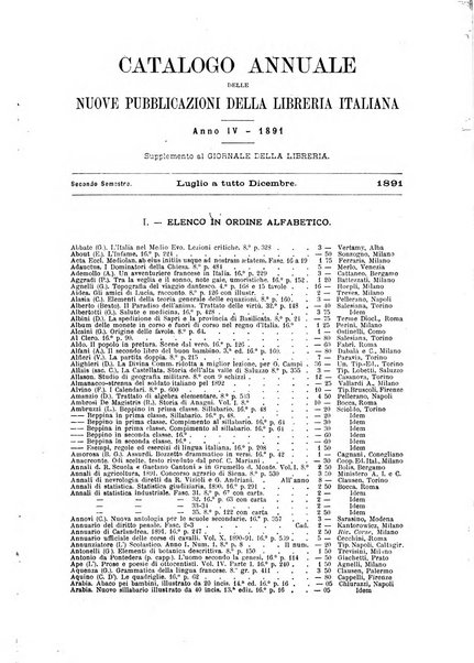 Giornale della libreria della tipografia e delle arti e industrie affini supplemento alla Bibliografia italiana, pubblicato dall'Associazione tipografico-libraria italiana