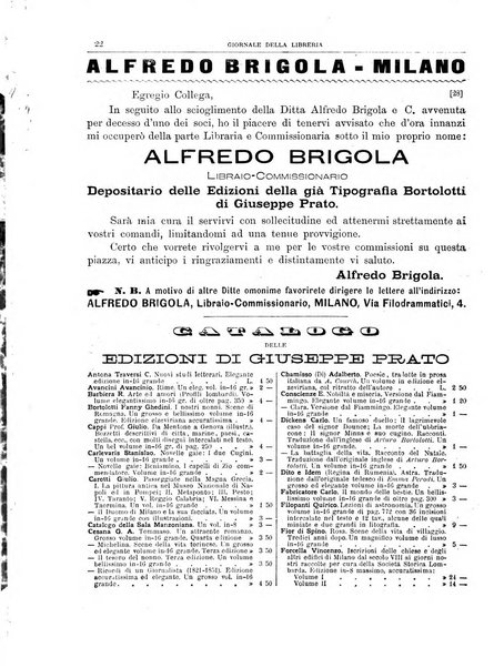 Giornale della libreria della tipografia e delle arti e industrie affini supplemento alla Bibliografia italiana, pubblicato dall'Associazione tipografico-libraria italiana