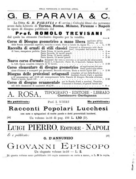 Giornale della libreria della tipografia e delle arti e industrie affini supplemento alla Bibliografia italiana, pubblicato dall'Associazione tipografico-libraria italiana