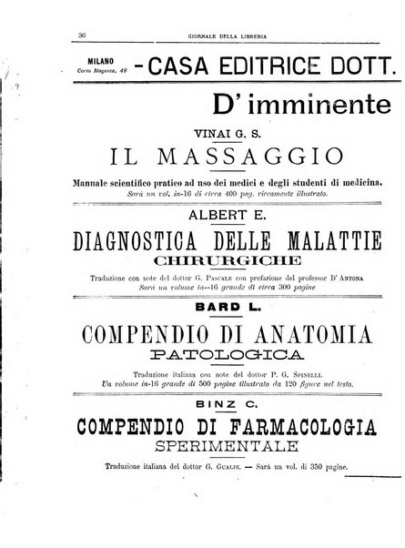 Giornale della libreria della tipografia e delle arti e industrie affini supplemento alla Bibliografia italiana, pubblicato dall'Associazione tipografico-libraria italiana