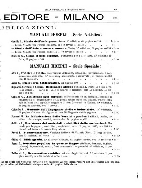 Giornale della libreria della tipografia e delle arti e industrie affini supplemento alla Bibliografia italiana, pubblicato dall'Associazione tipografico-libraria italiana