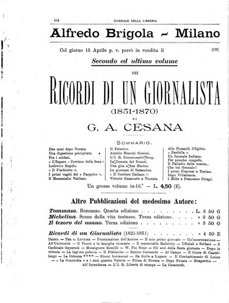 Giornale della libreria della tipografia e delle arti e industrie affini supplemento alla Bibliografia italiana, pubblicato dall'Associazione tipografico-libraria italiana