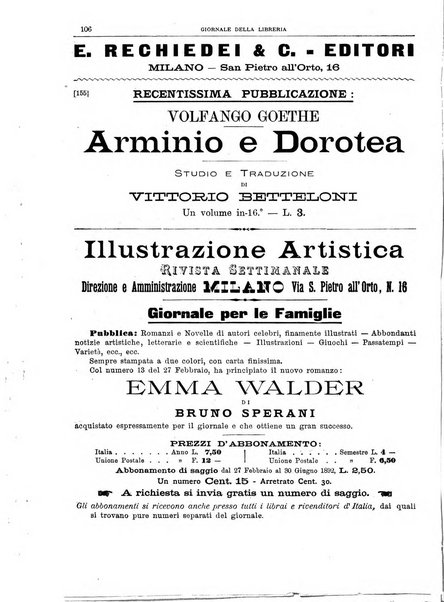 Giornale della libreria della tipografia e delle arti e industrie affini supplemento alla Bibliografia italiana, pubblicato dall'Associazione tipografico-libraria italiana