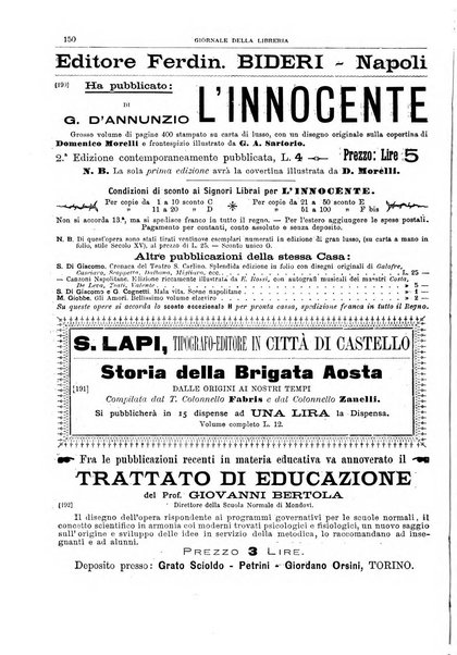 Giornale della libreria della tipografia e delle arti e industrie affini supplemento alla Bibliografia italiana, pubblicato dall'Associazione tipografico-libraria italiana