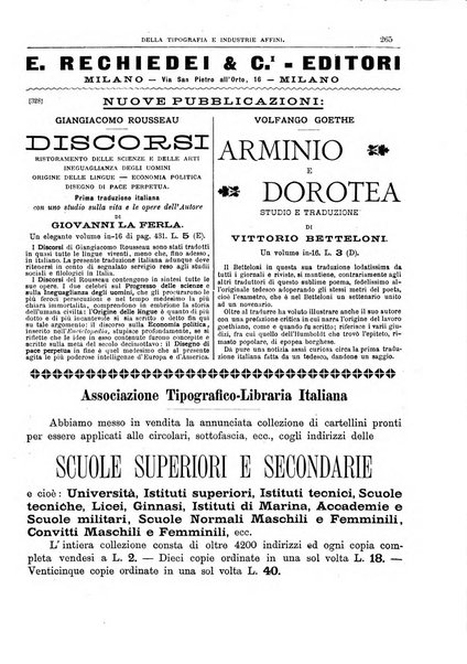 Giornale della libreria della tipografia e delle arti e industrie affini supplemento alla Bibliografia italiana, pubblicato dall'Associazione tipografico-libraria italiana